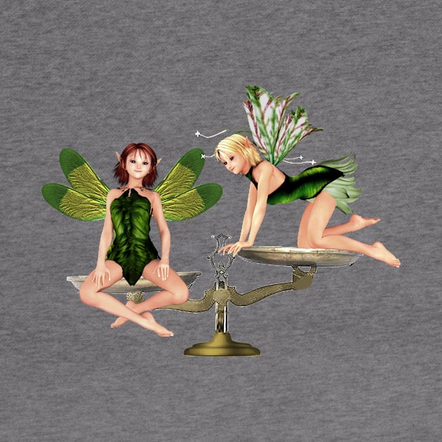 Libra woman girl fairy faerie elf scales by Fantasyart123